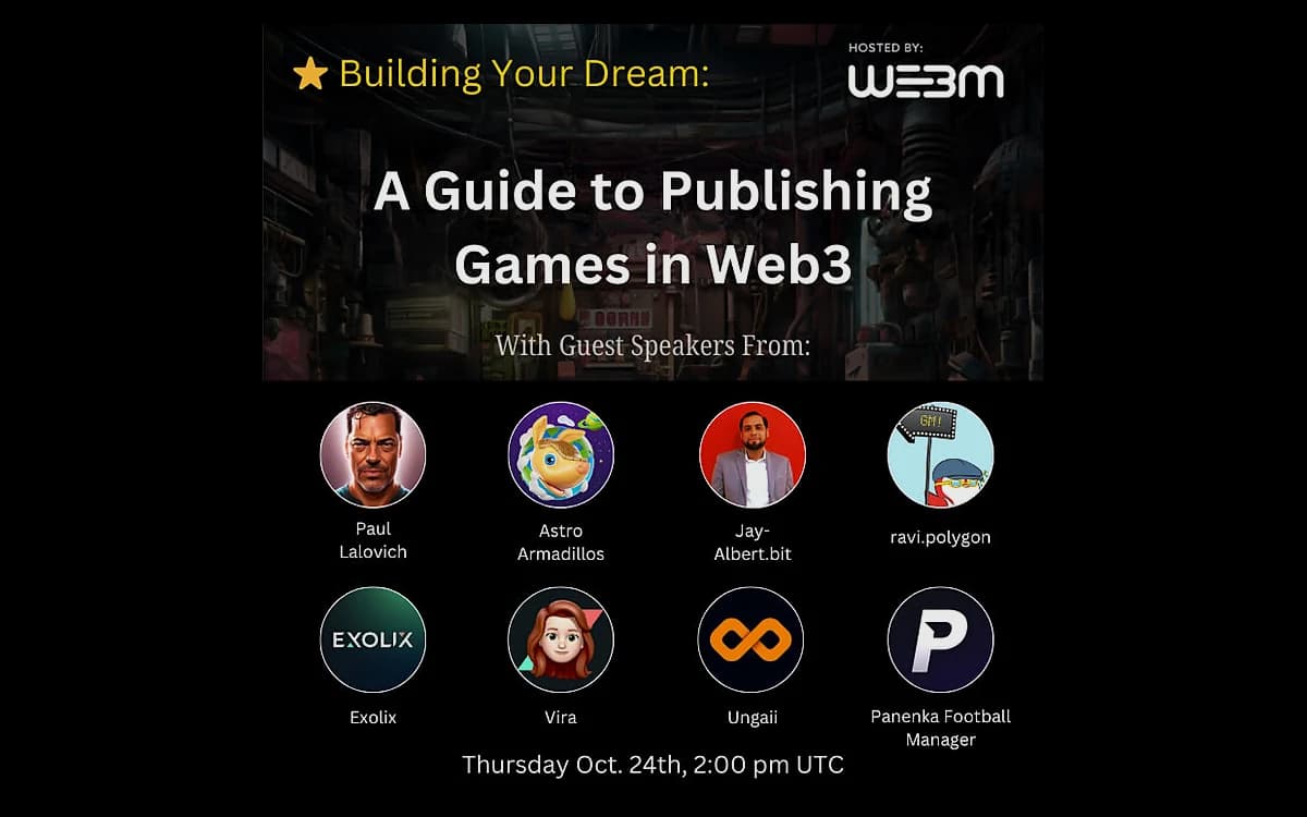 Twitter Space on Web3 game publishing