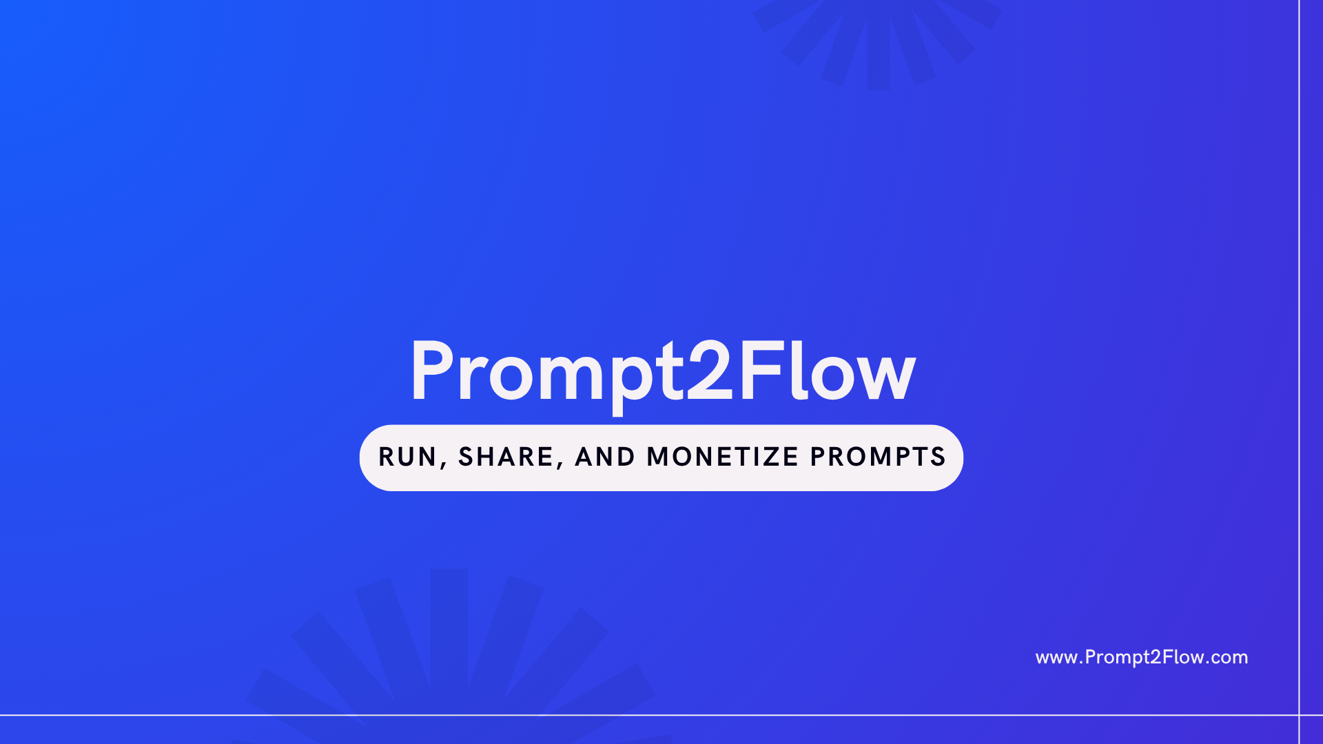Prompt2Flow platform interface showing AI prompt discovery and automation workflows